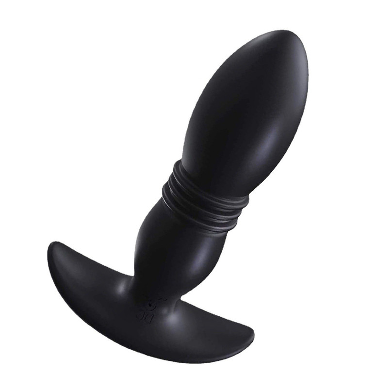 Анальная пробка-вибратор Andry's с пультом черный 13 см