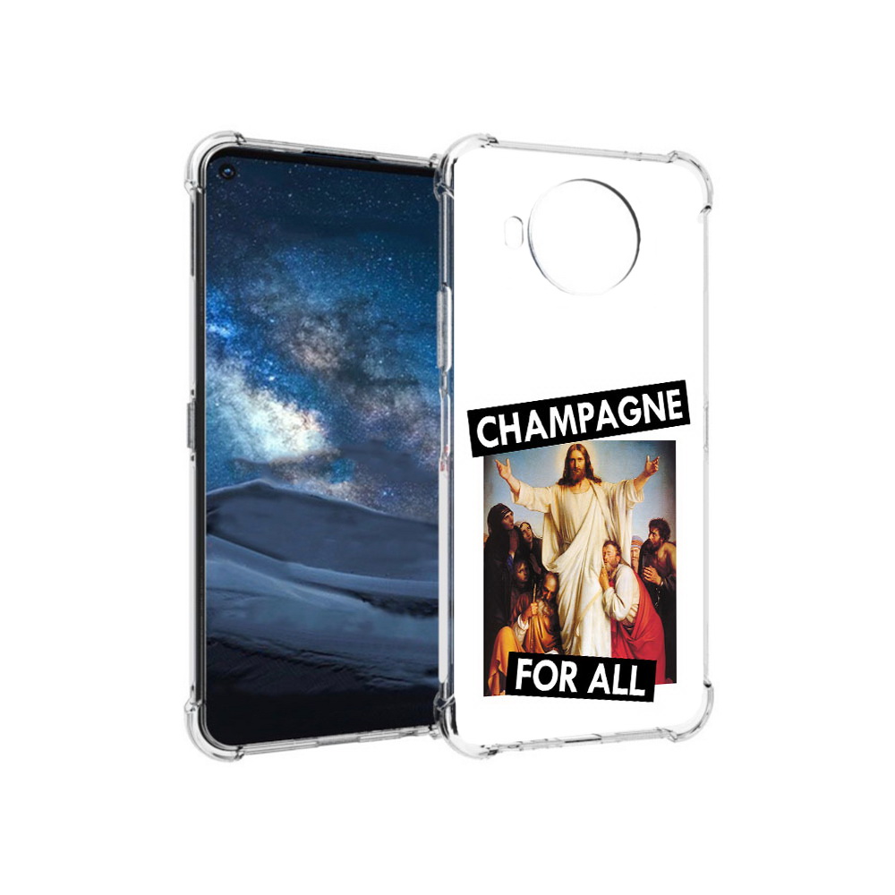 

Чехол MyPads Tocco для Nokia 8.3 шампанское (PT227053.110.697), Прозрачный, Tocco