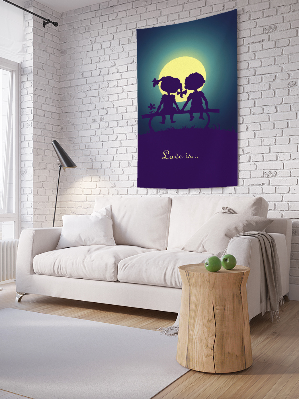 

Вертикальное фотопанно на стену JoyArty Love is... 100x150 см, Love is...
