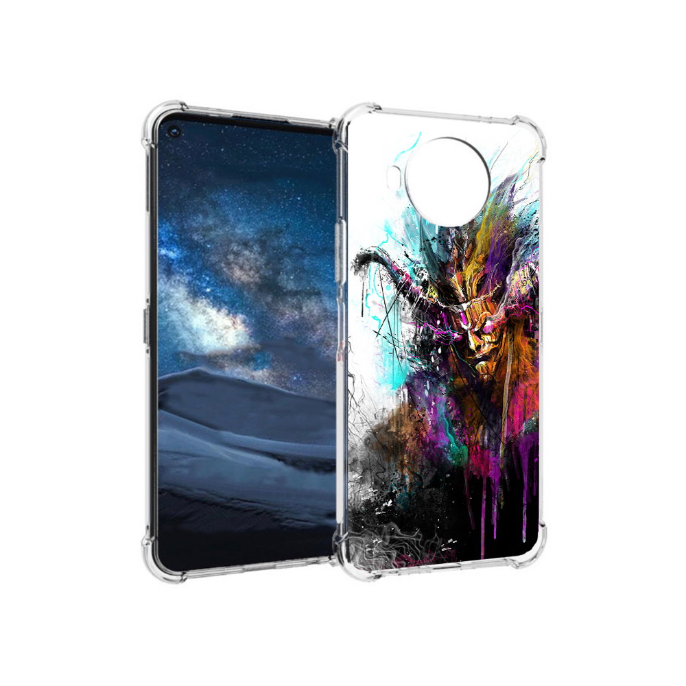 

Чехол MyPads Tocco для Nokia 8.3 яркий дьявол (PT227053.110.709), Прозрачный, Tocco