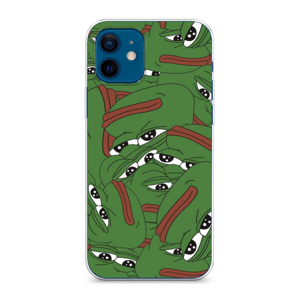 фото Силиконовый чехол "печальный frog" на apple iphone 12 mini awog