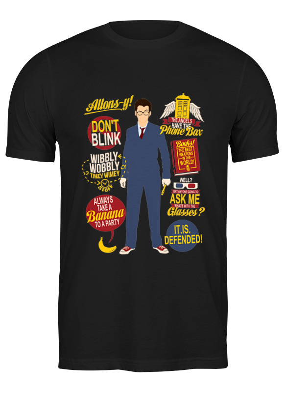 

Футболка мужская Printio Doctor who черная M, Черный, Doctor who