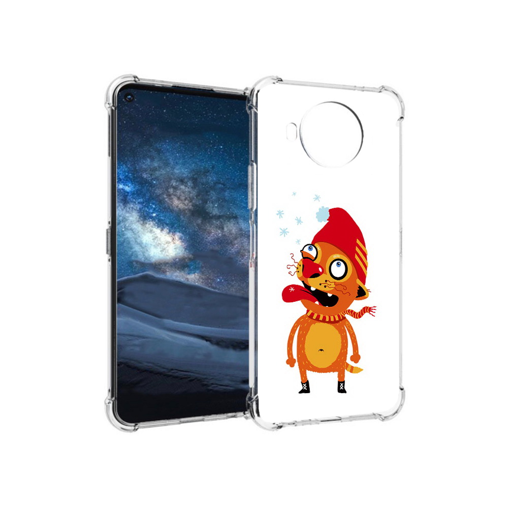 

Чехол MyPads Tocco для Nokia 8.3 Зимний кот (PT227053.110.88), Прозрачный, Tocco