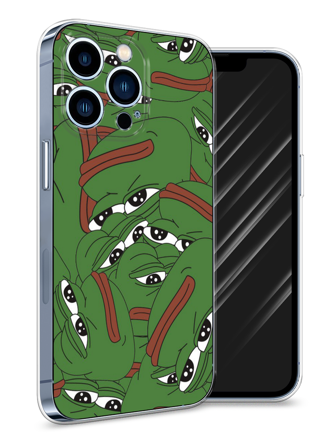 

Чехол Awog на Apple iPhone 13 Pro / Айфон 13 Pro "Печальный frog", Разноцветный, 14350-9