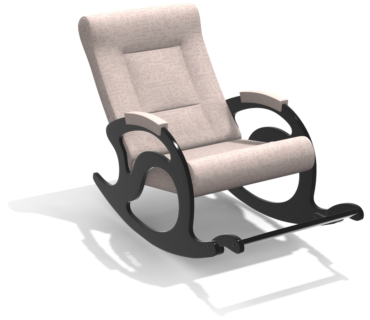 

Кресло-качалка Фабрика мебели КВИНТА Ларгус 4, из велюра, бежевый, Кресло-качалка Ларгус 4