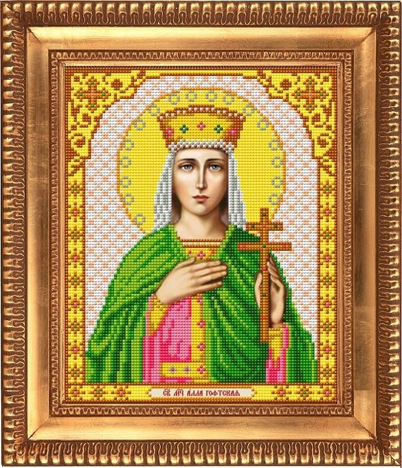 

Благовест бисер, Святая Мученица Алла, 20х25 см