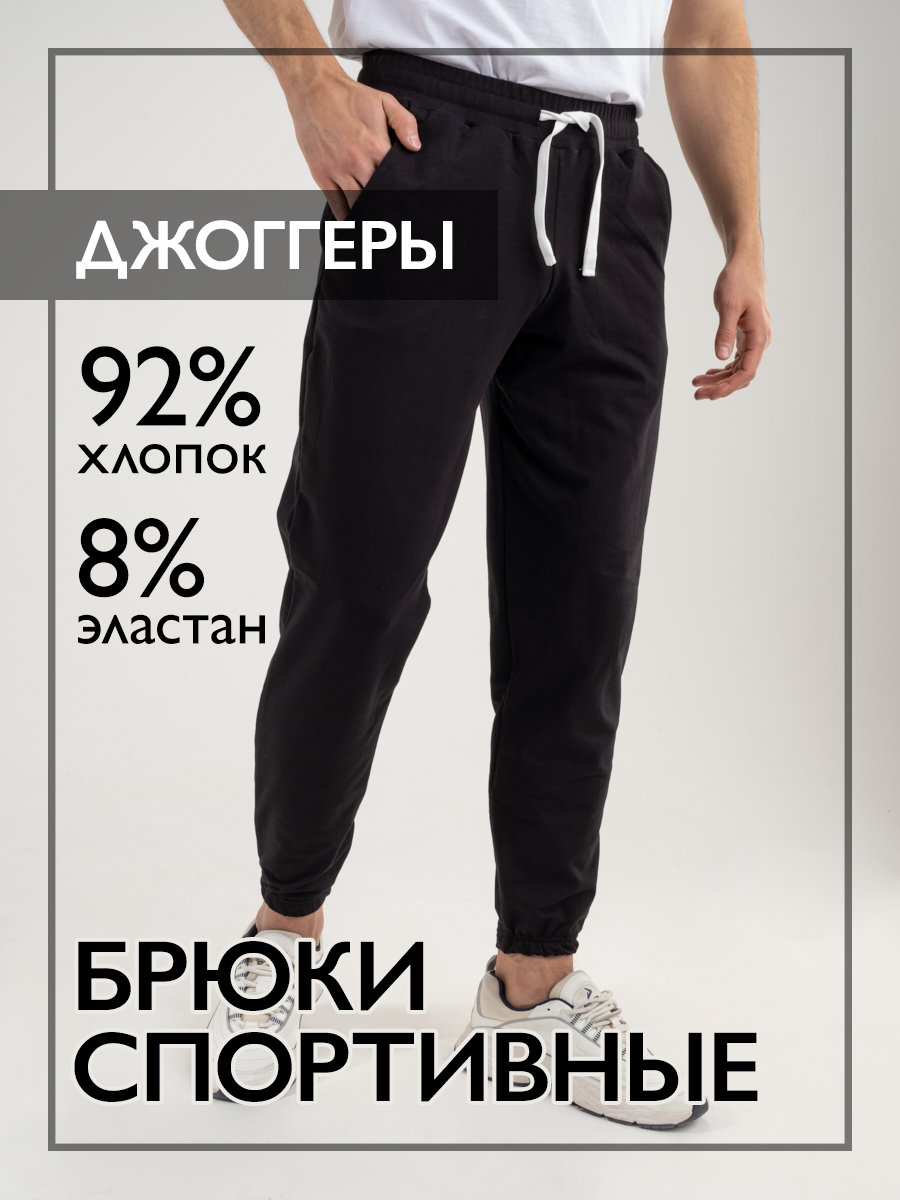 Спортивные брюки мужские Norm БЧ черные 48 RU