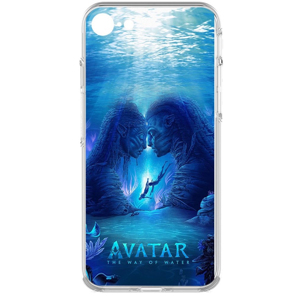 Чехол-накладка кейс Аватар - Рифы для iPhone 7/8/SE 2020 с защитой камеры