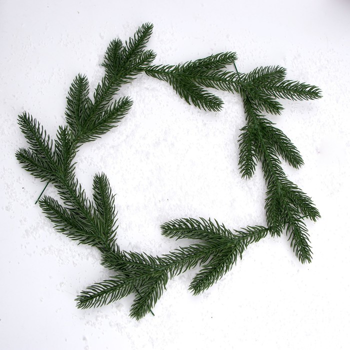 

Декор «Веточка ели», набор 5 шт., размер 1 шт. — 28  11  2 см, Зеленый, Товары для творчества. Новый год