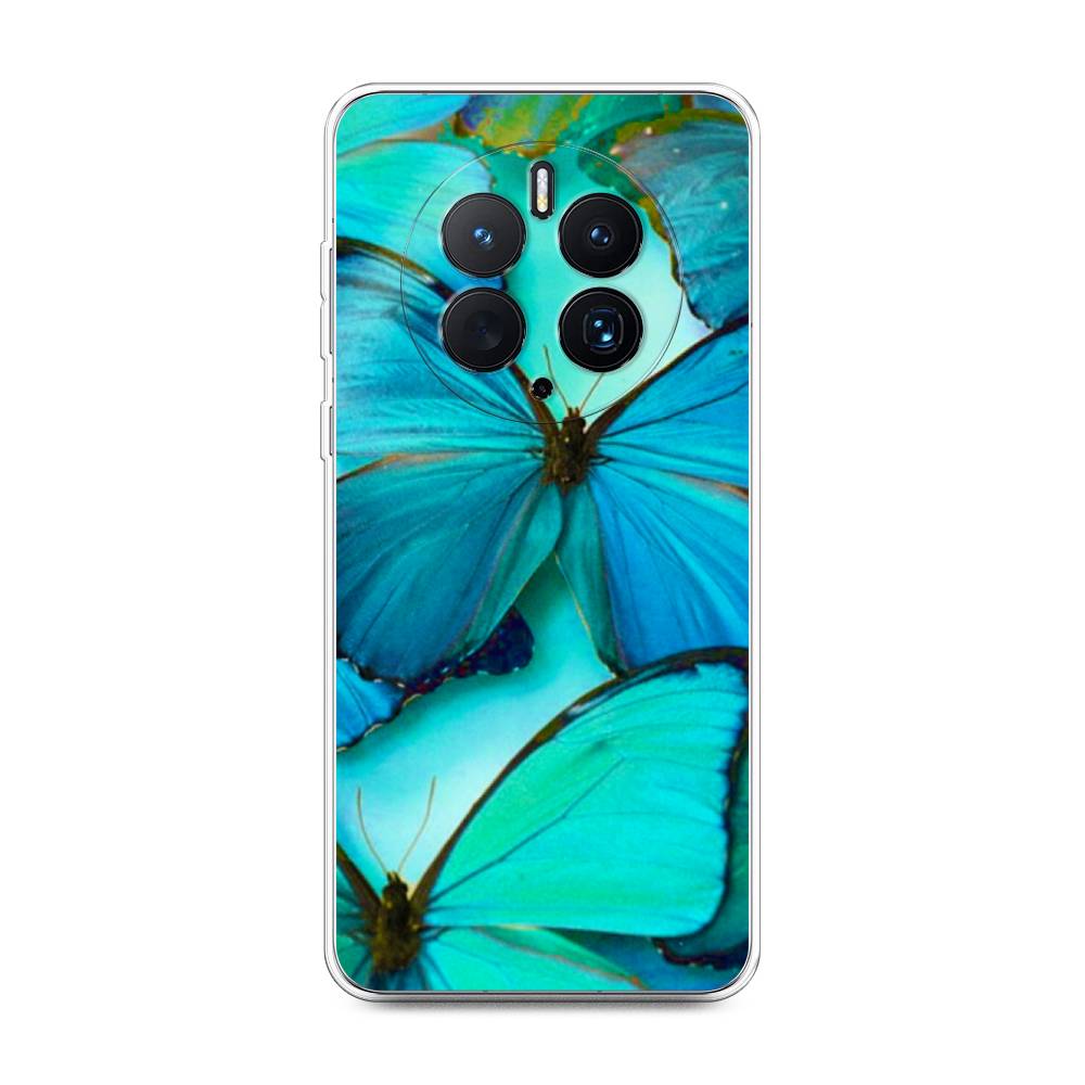 

Чехол Awog для Huawei Mate 50 Pro "Неоновые бабочки", Голубой;белый, 6109950-4