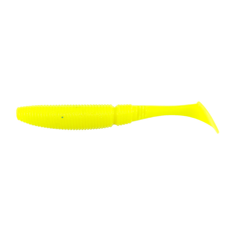 Виброхвост Yaman Pro Sharky Shad, 3,75 inch, 02 chartreuse (уп 5 шт.) (YP-SS375-02)