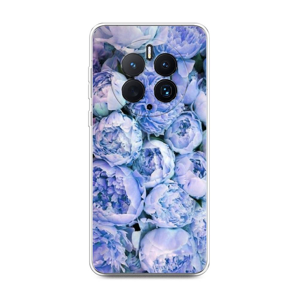 

Чехол Awog для Huawei Mate 50 Pro "Пионы голубые", Голубой, 6109950-8