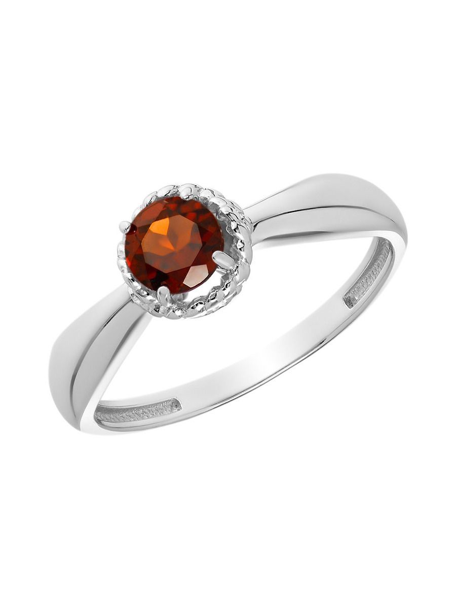 

Кольцо из серебра р. , Ювелирочка 1043099, гранат, 1043099