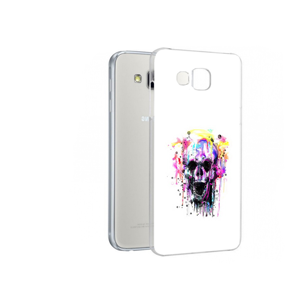 

Чехол MyPads Tocco для Samsung Galaxy A7 граффити череп, Прозрачный, Tocco