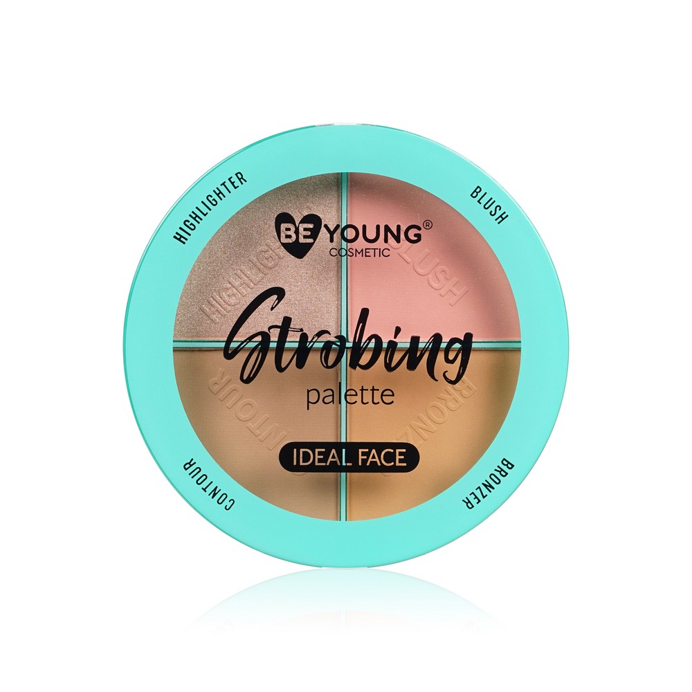 Палетка для скульптурирования лица BeYoung Strobing Palette 01 15г beauty roar flawless look face palette зов красоты палетка для лица безупречный образ