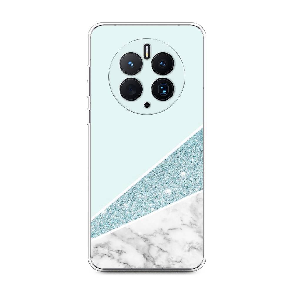 

Чехол Awog для Huawei Mate 50 Pro "Мрамор с голубыми блестками", Голубой;белый, 6109950-3