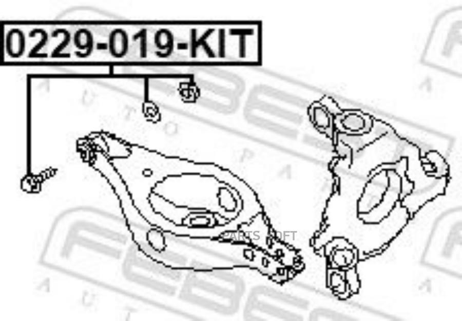 FEBEST 0229-019-KIT Болт с эксцентриком ремкомплект