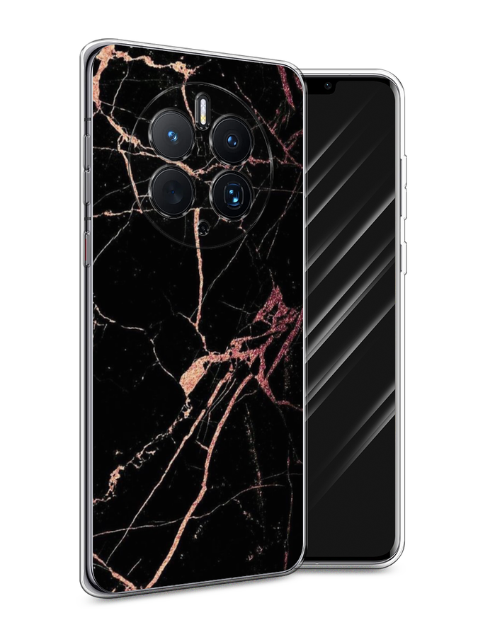 

Чехол Awog для Huawei Mate 50 Pro "Мрамор розовое золото", Черный;розовый, 6109950-3