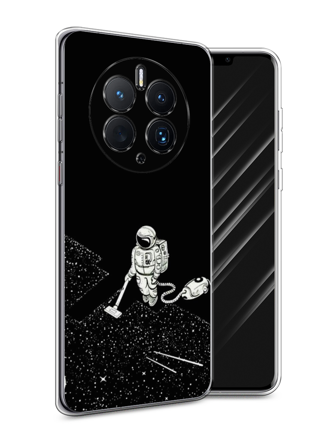 

Чехол Awog для Huawei Mate 50 Pro "Космонавт с пылесосом", Белый, 6109950-4