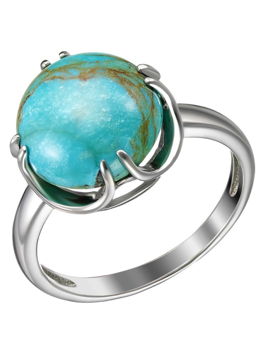 Кольцо из серебра р. 18 Ювелирочка 1054464, бирюза