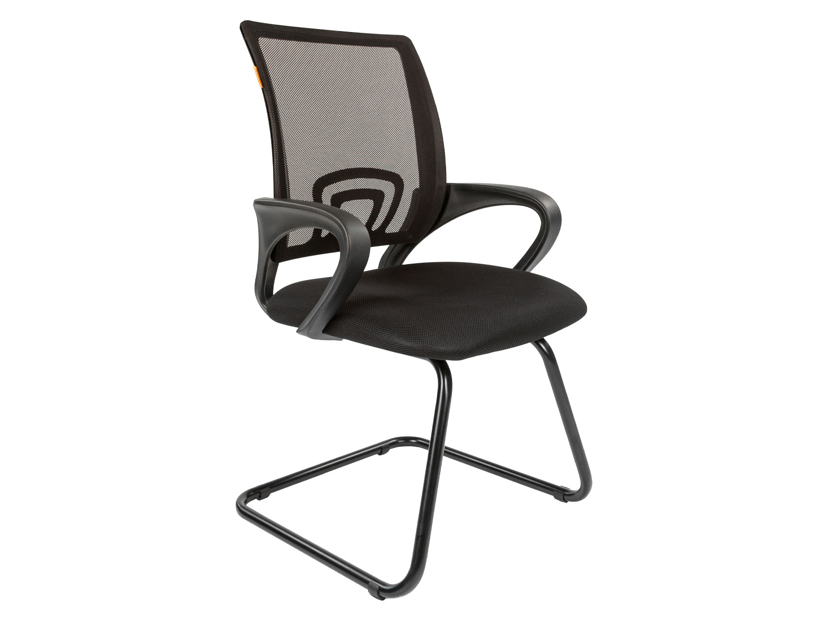 Офисный стул ТАЙПИТ-МК Chairman 696 V Черный, сетчатый акрил / Черный, ткань