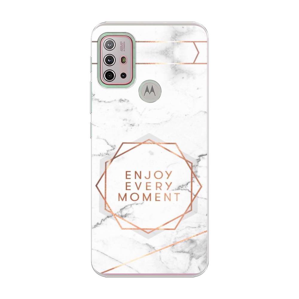 

Чехол Awog на Lenovo K13 Note/Motorola Moto G10/G20/G30 "Enjoy every moment мрамор", Разноцветный, 242150-7