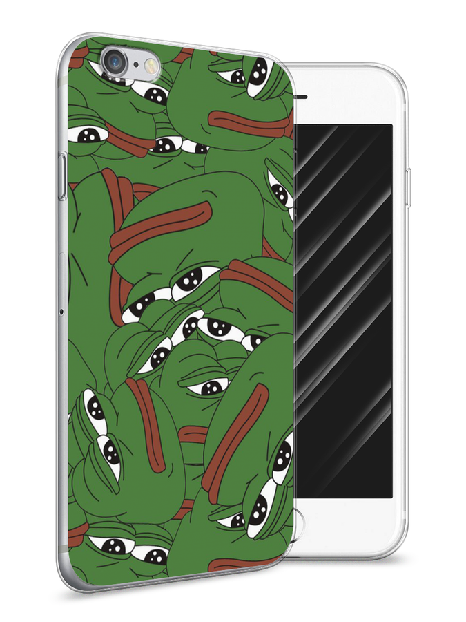 

Чехол Awog на Apple iPhone 6 / Айфон 6 "Печальный frog", Разноцветный, 10450-9