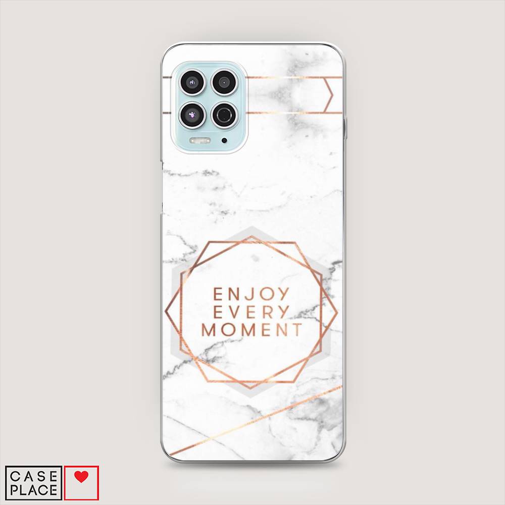 

Чехол Awog на Motorola Moto G100 "Enjoy every moment мрамор", Разноцветный, 241650-7