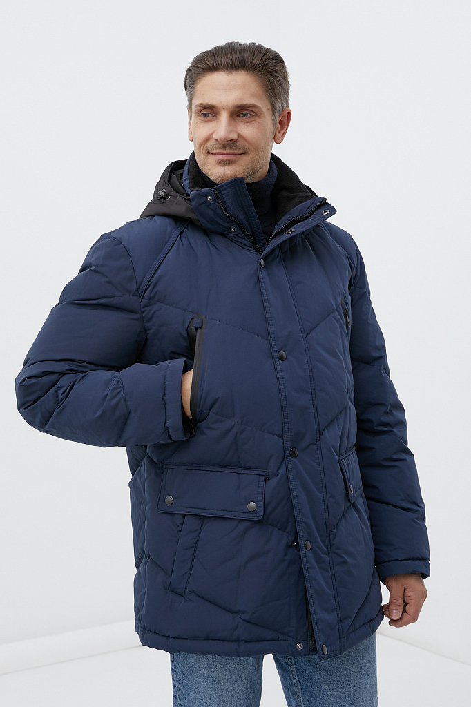 

Куртка мужская Finn Flare FWB26065 синяя 4XL, FWB26065