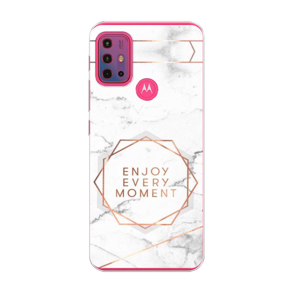

Чехол Awog на Lenovo K13 Note/Motorola Moto G10/G20/G30 "Enjoy every moment мрамор", Разноцветный, 242250-7