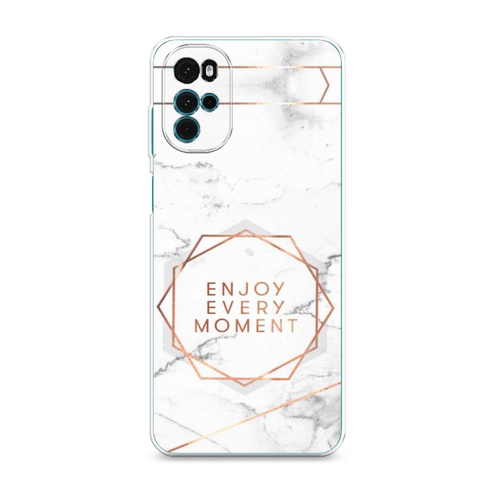 

Чехол Awog на Motorola Moto G22 "Enjoy every moment мрамор", Разноцветный, 243150-7
