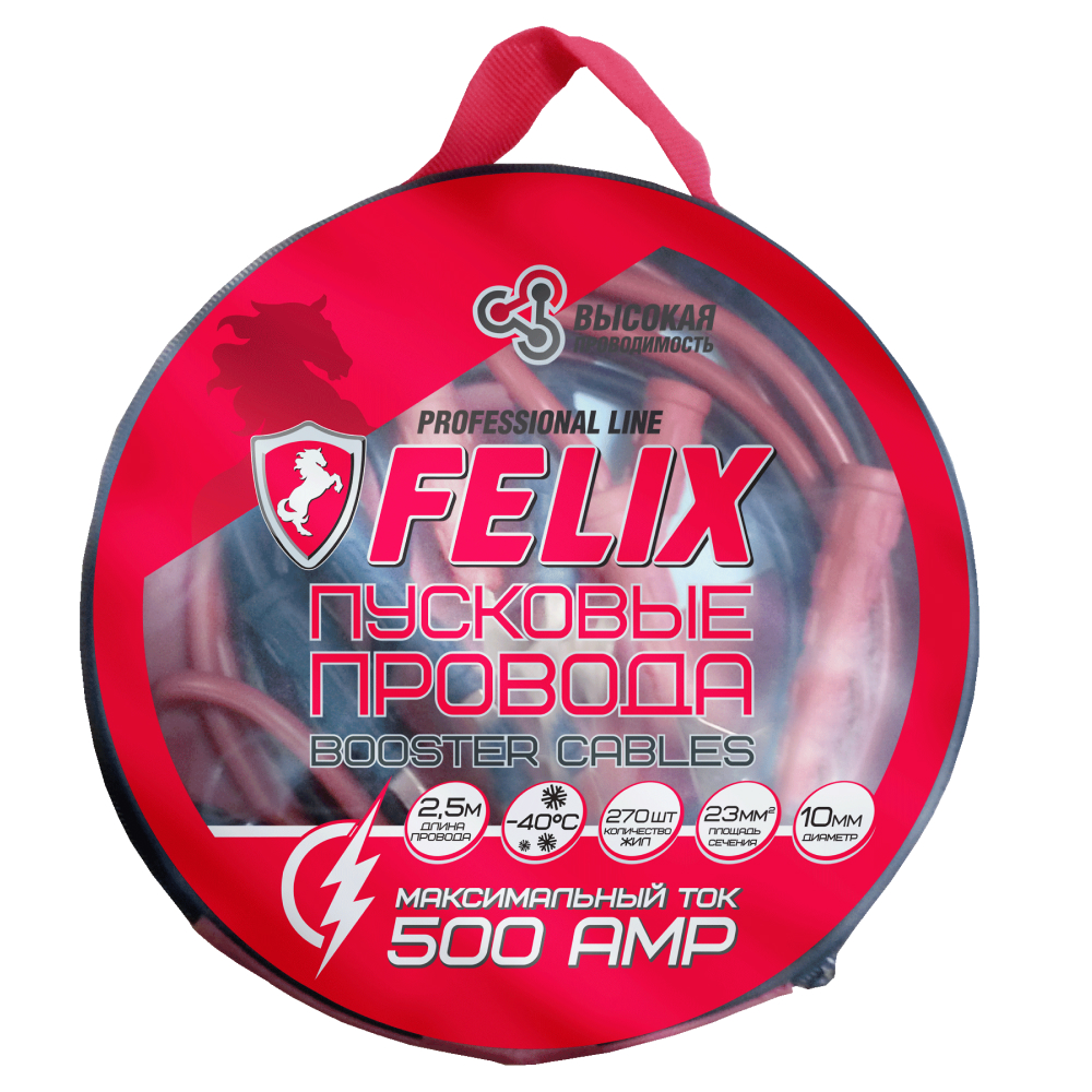 FELIX 411040108 Пусковые провода Felix (500A)