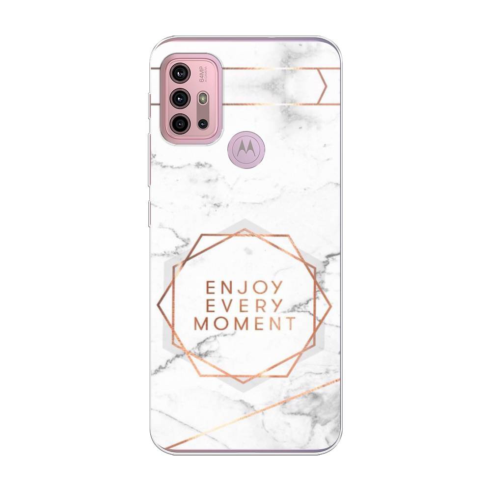 

Чехол Awog на Lenovo K13 Note/Motorola Moto G10/G20/G30 "Enjoy every moment мрамор", Разноцветный, 242350-7