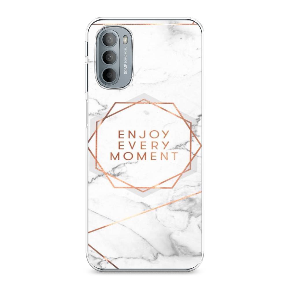 

Чехол Awog на Motorola Moto G31/G41 "Enjoy every moment мрамор", Разноцветный, 241850-7