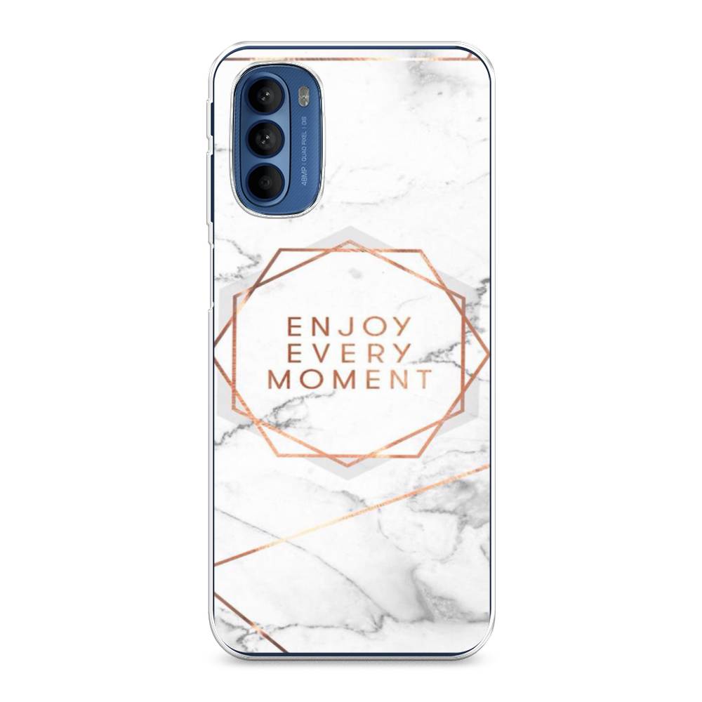 

Чехол Awog на Motorola Moto G31/G41 "Enjoy every moment мрамор", Разноцветный, 242550-7