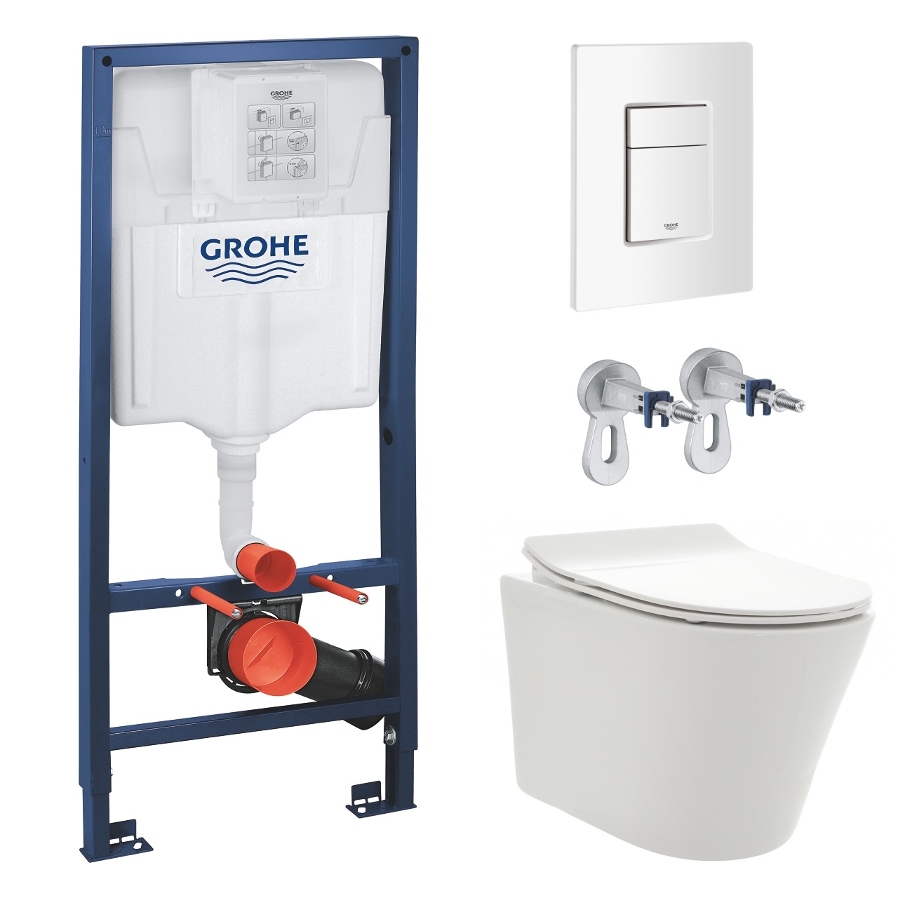 

Комплект инсталляции GROHE с унитазом AQUAme и сиденьем с микролифтом (NW0176/S)