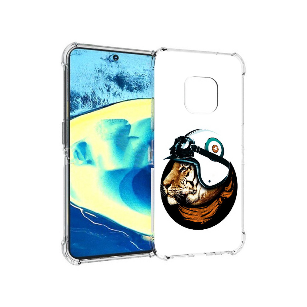 

Чехол MyPads Tocco для Nokia XR20 Тигр в шлеме (PT161671.111.171), Прозрачный, Tocco