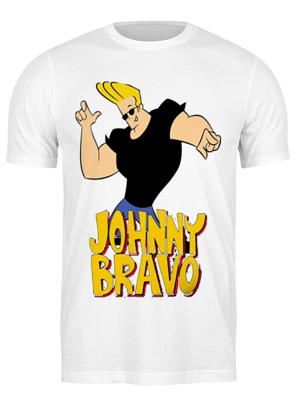 

Футболка женская Printio Johnny bravo белая M, Белый, Johnny bravo