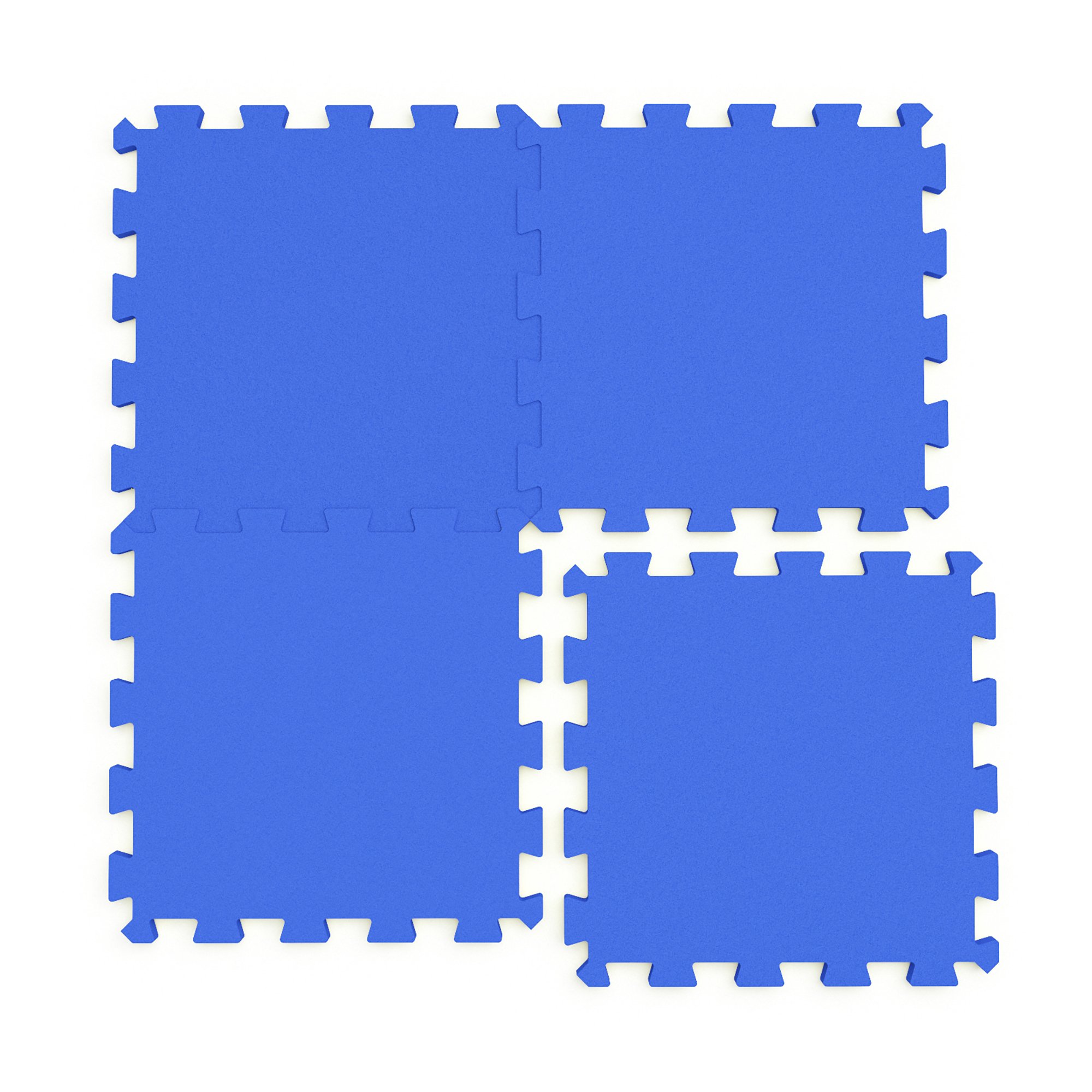 Коврик-пазл El`BascoToys мягкий напольный складной Синий 4 элемента 88х88 см коврик складной onlitop 170х51 см темно синий голубой