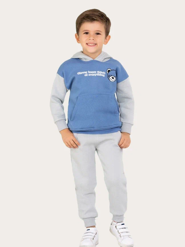 

Костюм спортивный детский Smile SM8126, белый; голубой, 110, SM8126