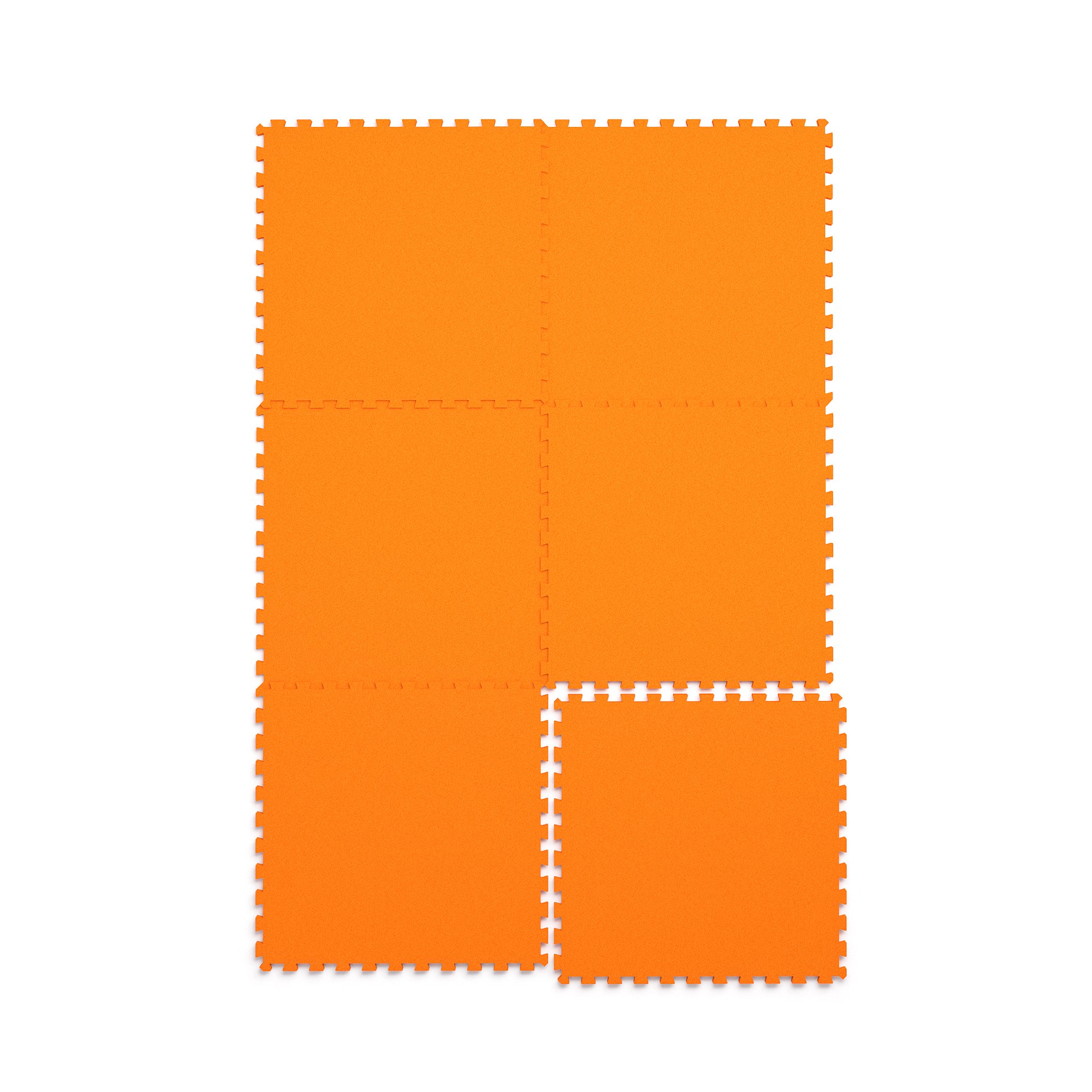 Коврик-пазл El`BascoToys мягкий напольный складной Оранжевый 6 элементов 132х88 см напольный коврик пазл kari kids k4404