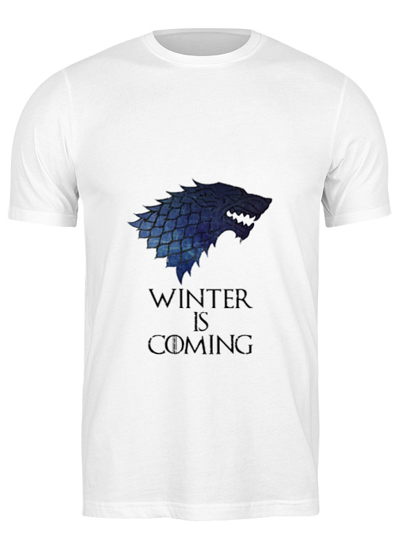 

Футболка мужская Printio Winter is coming (зима близко) белая M, Winter is coming (зима близко)