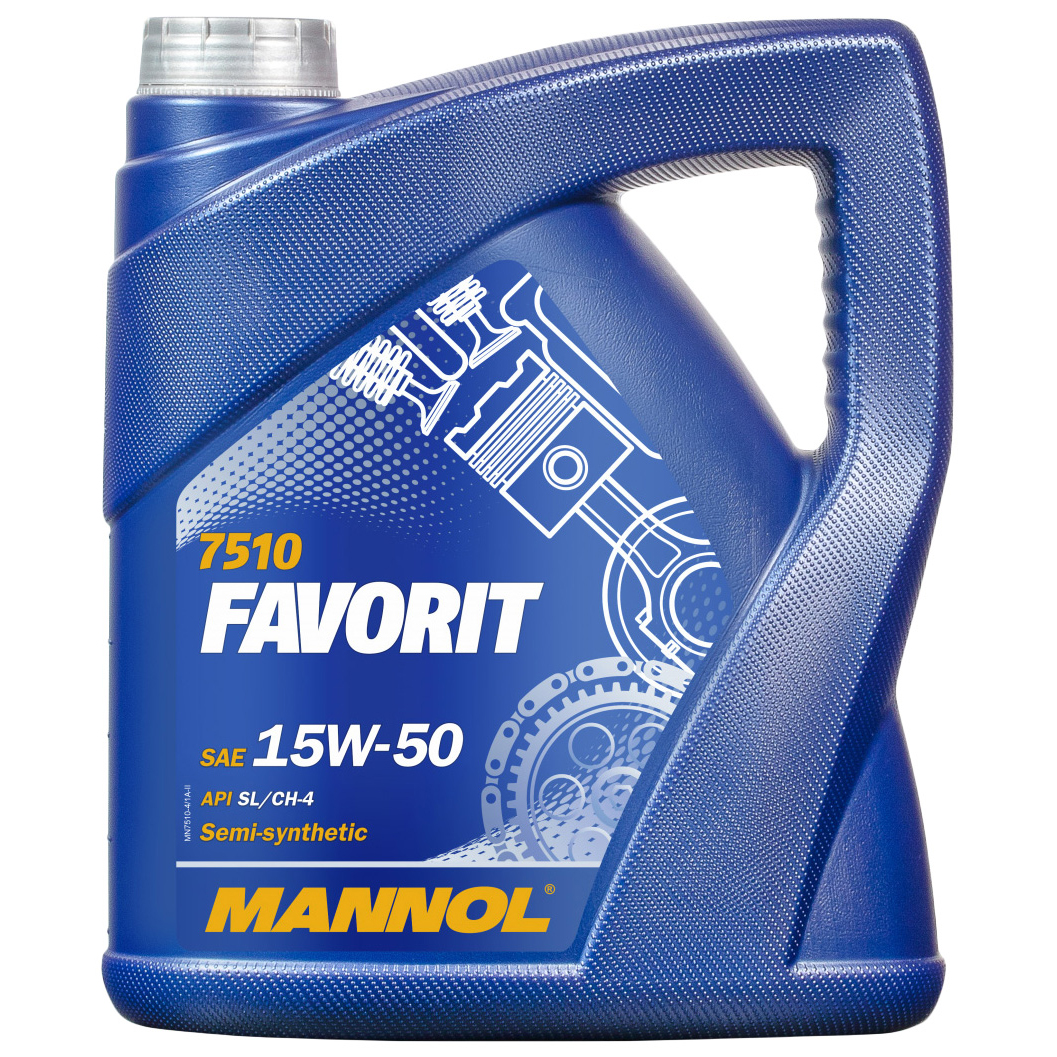 

Моторное масло MANNOL полусинтетическое Favorit 15w50 4л