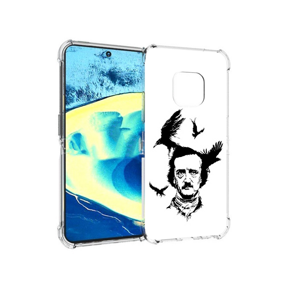 

Чехол MyPads Tocco для Nokia XR20 Эдгар Аллан черно белый (PT161671.111.204), Прозрачный, Tocco
