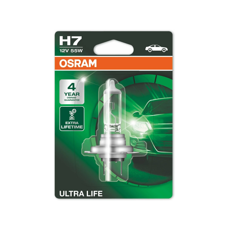 

Лампа 12v h7 55w px26d osram ultra life 1 шт. картон 64210ult