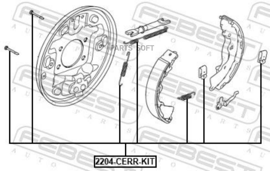 

Монтажный Комплект Febest 2204CERRKIT