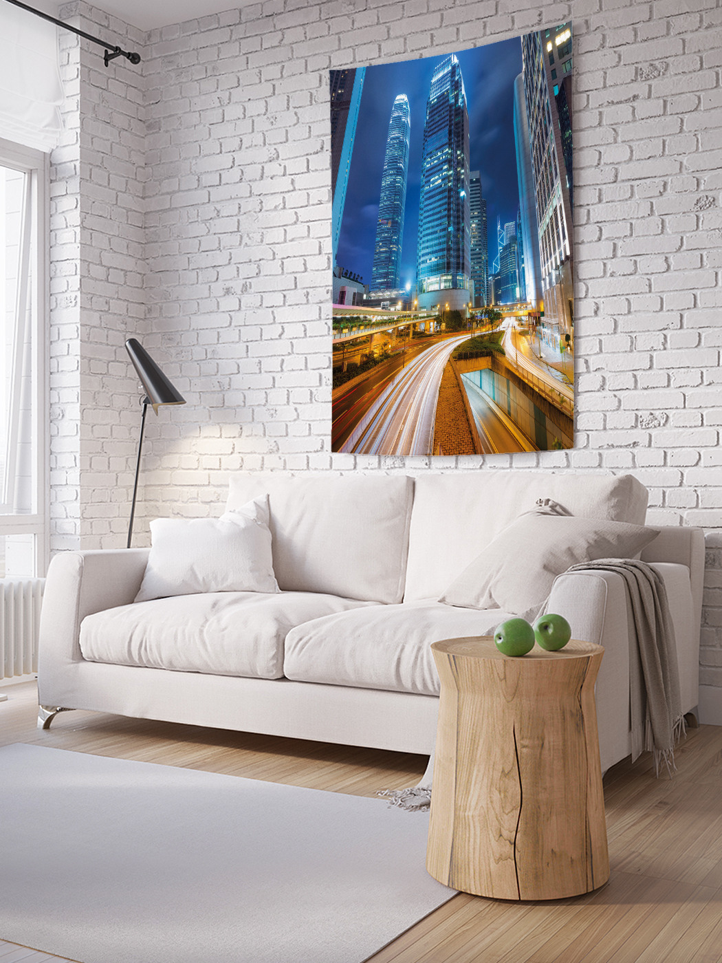 

Вертикальное фотопанно на стену JoyArty Ночной трафик 150x200 см, Ночной трафик