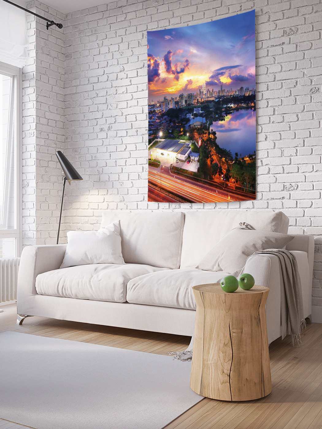 

Вертикальное фотопанно на стену JoyArty Закат над небоскребами 150x200 см, Закат над небоскребами
