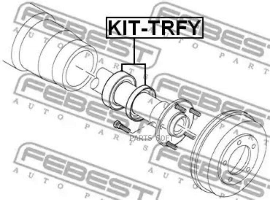 

FEBEST KIT-TRFY Подшипник задней полуоси комплект