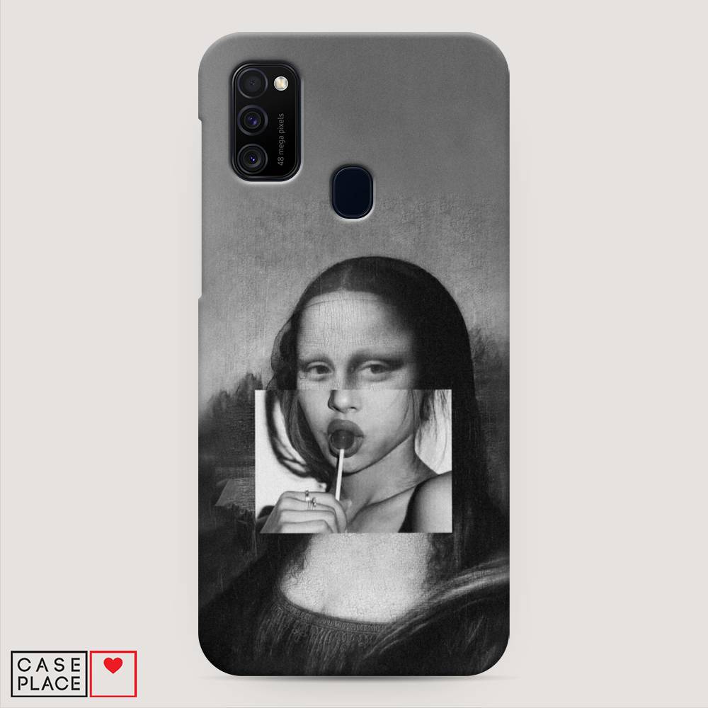 

Пластиковый чехол "Mona Lisa sucking lollipop" на Samsung Galaxy M21, 29720-7